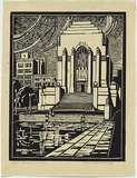 Artist: Younghusband, Adele. | Title: Anzac Memorial, Sydney. | Date: 1937 | Technique: linocut, printed in black ink, from one block