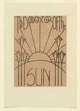 Artist: b'Waller, Christian.' | Title: b'The Daughter of the Sun' | Date: 1932 | Technique: b'lithograph, printed in black ink, from one zinc plate'