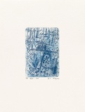 Artist: MEYER, Bill | Title: Well .....Um | Date: 1992 | Technique: etching, printed in blue ink with plate-tone, from one zinc plate | Copyright: © Bill Meyer