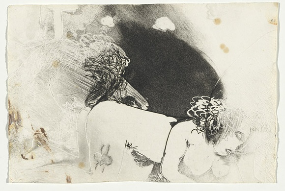 Artist: b'BOYD, Arthur' | Title: b'Lysistrata: (Lower portion only) they are all deserting..' | Date: (1970) | Technique: b'etching and aquatint, printed in black ink, from one plate' | Copyright: b'Reproduced with permission of Bundanon Trust'