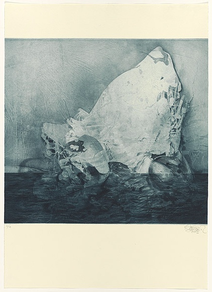 Artist: b'SCHMEISSER, Jorg' | Title: b'Changes IV' | Date: 2002 | Technique: b'etching and aquatint, printed in blue/grey ink, from one plate' | Copyright: b'\xc2\xa9 J\xc3\xb6rg Schmeisser'