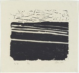 Artist: MADDOCK, Bea | Title: Shore | Date: 1962 | Technique: plaster-cut, printed in black ink by hand-burnishing, from one plaster block