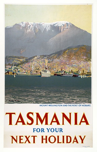 Artist: b'Kelly, Harry.' | Title: b'Tasmania for your next holiday.' | Date: c.1956 | Technique: b'lithograph, printed in colour, from multiple stones'