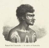 Title: bNaturel de l'Australie- A native of Australia | Date: c.1840 | Technique: b'lithograph, printed in black ink, from one stone [or plate]'