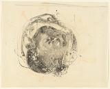 Artist: MACQUEEN, Mary | Title: Experiment | Date: 1968 | Technique: lithograph, printed in black ink, from one plate; additions in chalk | Copyright: Courtesy Paulette Calhoun, for the estate of Mary Macqueen