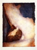 Artist: b'Boccalatte, Suzanne.' | Title: b'Belly III.' | Date: 1995 | Technique: b'drypoint, printed with monotype colour'