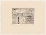 Title: b'Table 4' | Date: 1976 | Technique: b'drypoint, printed in black ink, from one perspex plate'