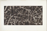 Artist: b'Kemp, Roger.' | Title: b'Complex seven.' | Date: c.1975 | Technique: b'etching, printed in brown ink, from one magnesium plate'