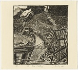 Artist: Keeling, David. | Title: The Big Valley | Date: 1984 | Technique: lithograph, printed in black ink, from one stone [or plate] | Copyright: This work appears on screen courtesy of the artist and copyright holder