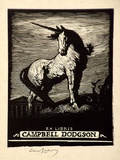 Artist: b'LINDSAY, Lionel' | Title: b'Book plate: Campbell Dodgson' | Date: 1923, December | Technique: b'wood-engraving, printed in black ink, from one block' | Copyright: b'Courtesy of the National Library of Australia'