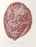 Artist: b'EWINS, Rod' | Title: b'Walnut 3.' | Date: 1976, December | Technique: b'screenprint on satin, stuffed and stitched'