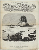 Artist: UNKNOWN ENGRAVER, | Title: Pulpit Rock, Cape Schanck. | Date: 1862 | Technique: wood-engraving, printed in black ink, from one block