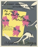 Title: b'Art and Craft Exhibition - Sydney University Settlement Auxiliary.' | Date: 1977 | Technique: b'screenprint, printed in colour, from six stencils,'