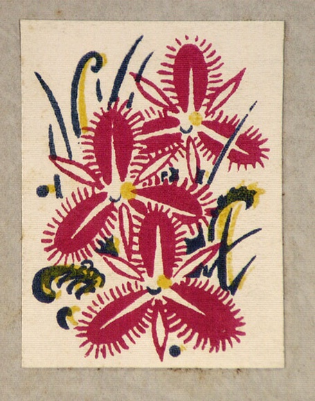 Artist: b'Palmer, Ethleen.' | Title: b'(Orchids)' | Date: c.1955 | Technique: b'screenprint, printed in colour, from multiple stencils'