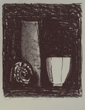 Artist: Lincoln, Kevin. | Title: Bowl vase and shell | Date: 1986 | Technique: lithograph, printed in black ink, from one stone