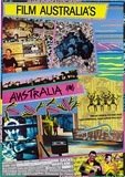Artist: b'REDBACK GRAPHIX' | Title: bFilm Australia's Australia. | Date: 1988 | Technique: b'offset-lithograph, printed in colour, from multiple plates' | Copyright: b'\xc2\xa9 Michael Callaghan'