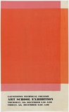 Artist: b'MADDOCK, Bea' | Title: b'Exhibition poster: Launceston Technical Art School exhibition' | Date: 1969 | Technique: b'screenprint, printed in colour, from multiple stencils'