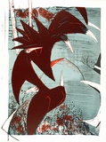Artist: b'Pugh, Clifton.' | Title: b'Flight of birds' | Date: 1978 | Technique: b'lithograph, printed in colour, from four plates'