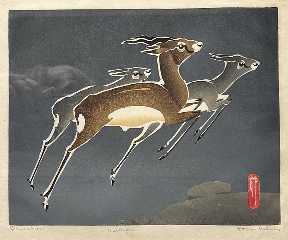 Artist: Palmer, Ethleen. | Title: Antelopes. | Date: 1935 (dated)
