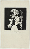 Artist: PRESTON, Margaret | Title: A translation from Picasso | Date: 1933 | Technique: woodcut, printed in black ink, from one block | Copyright: © Margaret Preston. Licensed by VISCOPY, Australia