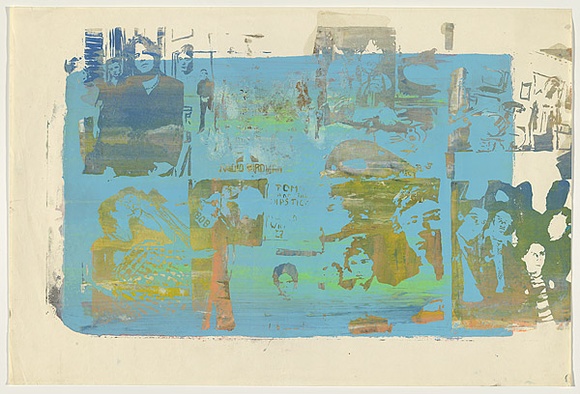 Artist: b'Johnson, Tim.' | Title: b'Bands' | Date: 1979 | Technique: b'screenprint, printed in colour, from multiple stencils' | Copyright: b'\xc2\xa9 Tim Johnson'