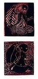 Artist: SHEARER, Mitzi | Title: The little warrior | Date: 1978 | Technique: linocut, printed in colour, from two blocks
