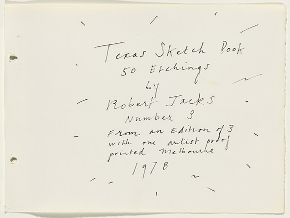 Artist: b'JACKS, Robert' | Title: b'not titled [page of inscriptions].' | Date: 1978 | Technique: b'pen and ink'