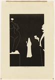 Artist: b'Thake, Eric.' | Title: b'Goodnight Lachaise' | Date: 1970 | Technique: b'linocut, printed in black ink, from one block'