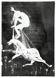 Artist: BOYD, Arthur | Title: The lady betrays the unicorn. | Date: 1973-74 | Technique: aquatint, printed in black ink, from one plate | Copyright: Reproduced with permission of Bundanon Trust