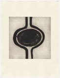 Artist: Wright, Judith. | Title: not titled [circle inside lines] | Date: 1994 | Technique: aquatint, printed in black ink, from two plate | Copyright: © Judith Wright