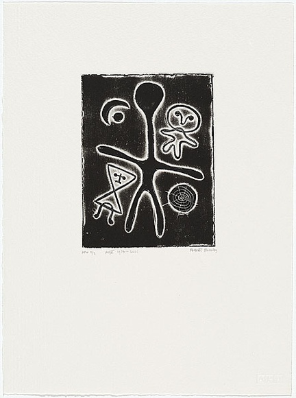 Artist: b'Rooney, Robert.' | Title: b'Night 1954 - 2001' | Date: 1954 | Technique: b'etching, printed ink black ink, from one plate' | Copyright: b'Courtesy of Tolarno Galleries'