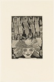 Artist: b'HANRAHAN, Barbara' | Title: b'Tell me! tell me!' | Date: 1989 | Technique: b'etching, printed in black ink with plate-tone, from one plate'