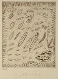 Artist: Janyka, Nixon Ivy. | Title: Jurnta (bush onion) | Date: 1994, October - November | Technique: etching, printed in black ink, from one plate