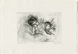 Artist: Bradbeer, Honor. | Title: David and Richard | Date: 1999, July | Technique: etching, printed in black ink, from one plate