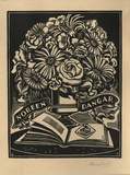 Artist: FEINT, Adrian | Title: Bookplate: Noreen Dangar. | Date: (1935) | Technique: wood-engraving, printed in black ink, from one block | Copyright: Courtesy the Estate of Adrian Feint