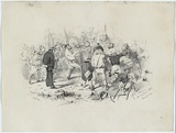 Artist: b'GILL, S.T.' | Title: b'A Bendigo mill.' | Date: 1852, June 20 | Technique: b'lithograph, printed in black ink, from one stone'