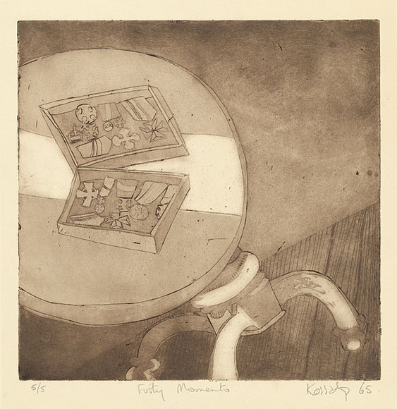 Title: Fusty momento | Date: 1965 | Technique: etching and aquatint, printed in black ink with plate-tone, from one plate
