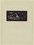 Artist: Counihan, Noel. | Title: In the narrow seam. | Date: 1947 | Technique: linocut, printed in black ink, from one block