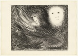 Artist: BOYD, Arthur | Title: The vision of the church on fire. | Date: (1965) | Technique: lithograph, printed in black ink, from one plate | Copyright: Reproduced with permission of Bundanon Trust