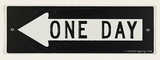 Title: One day | Date: 2003 | Technique: embossing (pressed aluminium); screenprint, printed in black ink, from one stencil