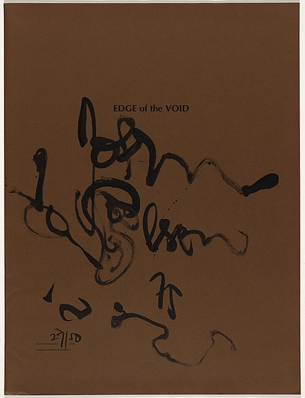 Artist: b'Olsen, John.' | Title: b'Edge of the void' | Date: 1975 | Technique: b'etching and sugarlift-aquatints, each printed in black ink, from one zinc plate' | Copyright: b'\xc2\xa9 John Olsen. Licensed by VISCOPY, Australia'