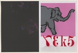 Artist: Reks. | Title: Not titled [elephant]. | Date: 2004 | Technique: stencil, printed in colour, from multiple stencils