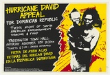 Artist: MACKINOLTY, Chips | Title: Hurricane David appeal | Date: 1979 | Technique: screenprint, printed in colour, from three stencils