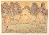 Artist: b'Bowen, Dean.' | Title: b'The peaks of Lyell' | Date: 1989 | Technique: b'lithograph, printed in colour, from multiple stones'