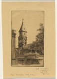 Artist: Carlier, Frederick. | Title: Port Adelaide, Town Hall, S.A. | Date: 1933 | Technique: etching, printed in black ink, from one plate