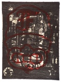 Artist: Florrimell, Michael. | Title: not titled [double sided print] | Date: 1993 | Technique: screenprint, printed in colour, from multiple stencils