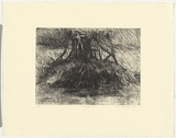 Artist: b'Mortensen, Kevin.' | Title: b'Crucifixion' | Date: 2000 | Technique: b'etching, printed in black ink, from one copper plate' | Copyright: b'\xc2\xa9 Kevin Mortensen'