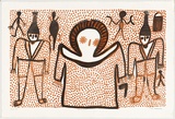 Artist: b'Karadada, Lilly.' | Title: b'Wandjina' | Date: 1996 | Technique: b'lithograph, printed in colour, from multiple plates'