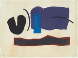 Artist: b'Dawson, Janet.' | Title: b'Stencil no.1.' | Date: 1963 | Technique: b'airbrush stencil, printed in colour, from multiple paper stencils' | Copyright: b'\xc2\xa9 Janet Dawson. Licensed by VISCOPY, Australia'