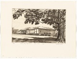 Artist: PLATT, Austin | Title: Sydney Boys High School, Moore Park | Date: 1946 | Technique: etching, printed in black ink, from one plate